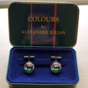 Schnauzer Dog Cufflinks Colours by Alexander Julian